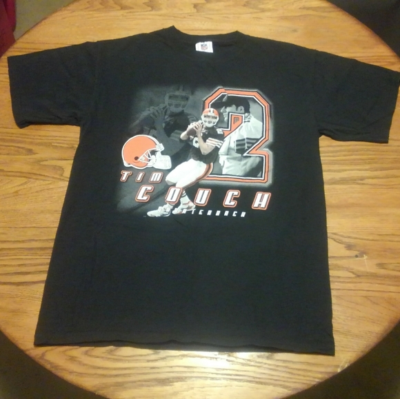 ๐ถ y2k ๐ฅ Tim Couch ๐ Cleveland Browns Shirt Large QB ๐ Vintage 2000 CLE 216 - Picture 1 of 9